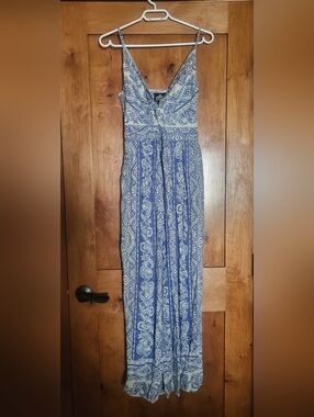 Blue and White Jumpsuit